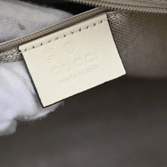 GUCCI Micro GG Guccissima 2Way Shoulder Hand Bag Leather White Italy 23KB342 - Picture 15 of 16
